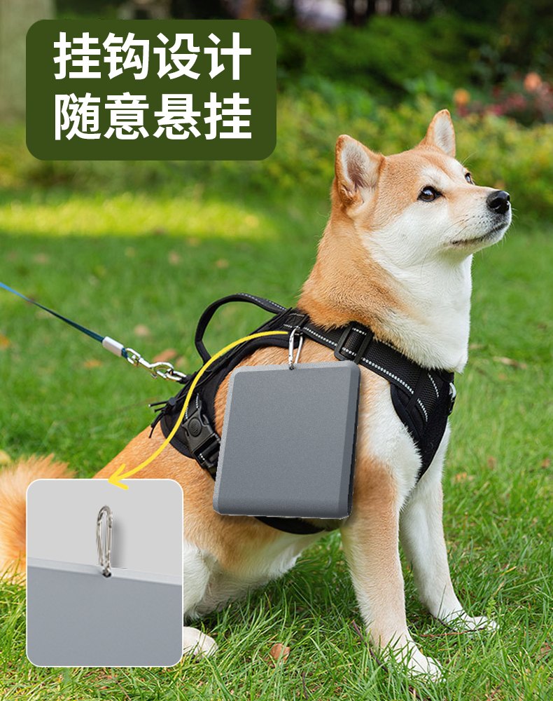 Collapsible Double Pet Bowl for Travel Feeding and Drinking 3