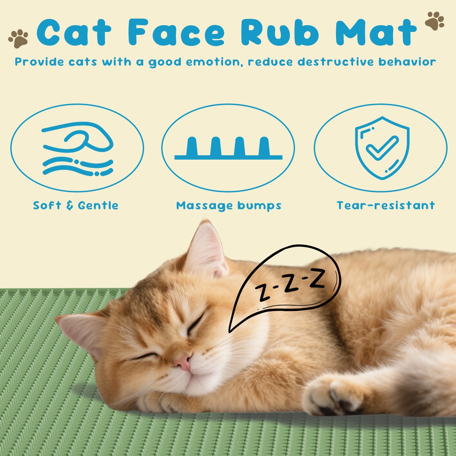 Silicone Cat Litter Mat With Litter-Trapping Texture