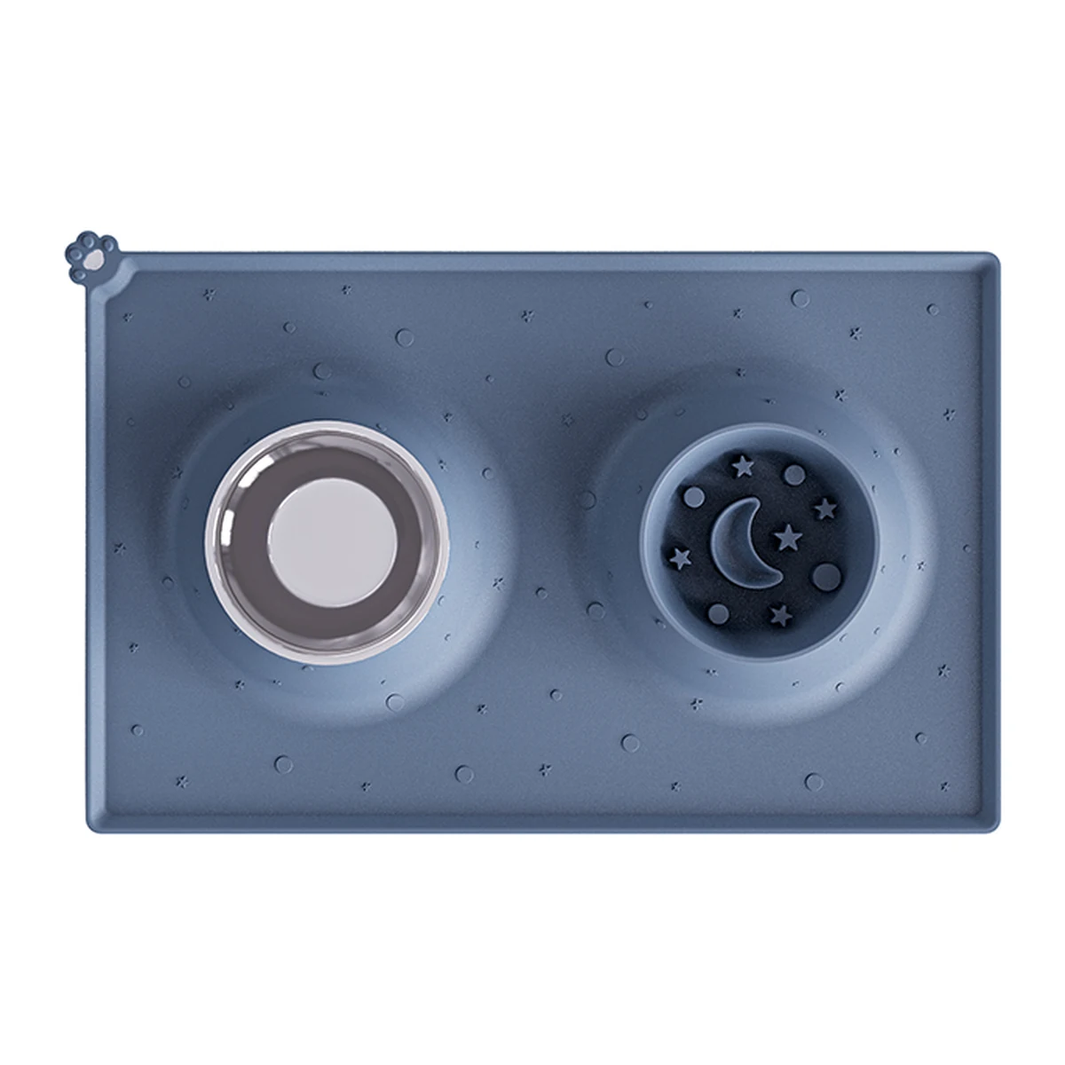 Silicone Double Bowl Mat For Pets