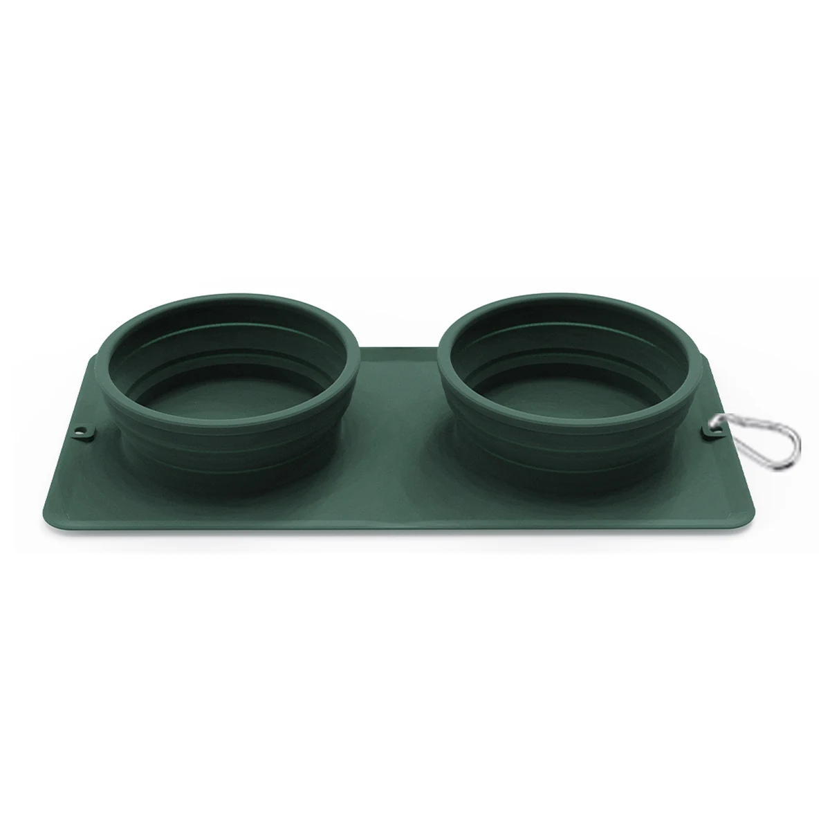 Collapsible Outdoor Double Pet Bowl