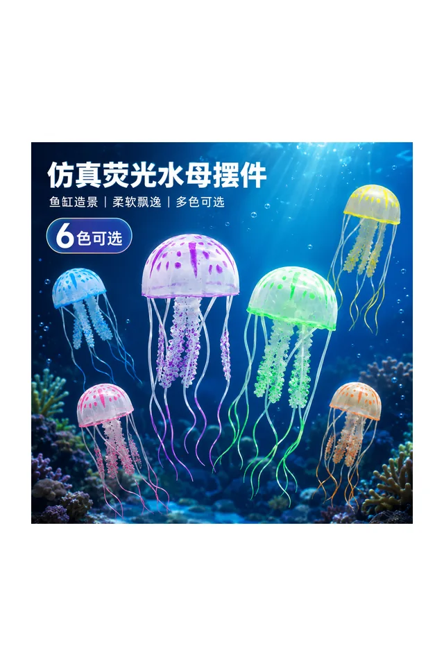 Jellyfish Aquarium Decor (S)